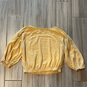 UNIQLO Women's Yellow Long Sleeve Top XS